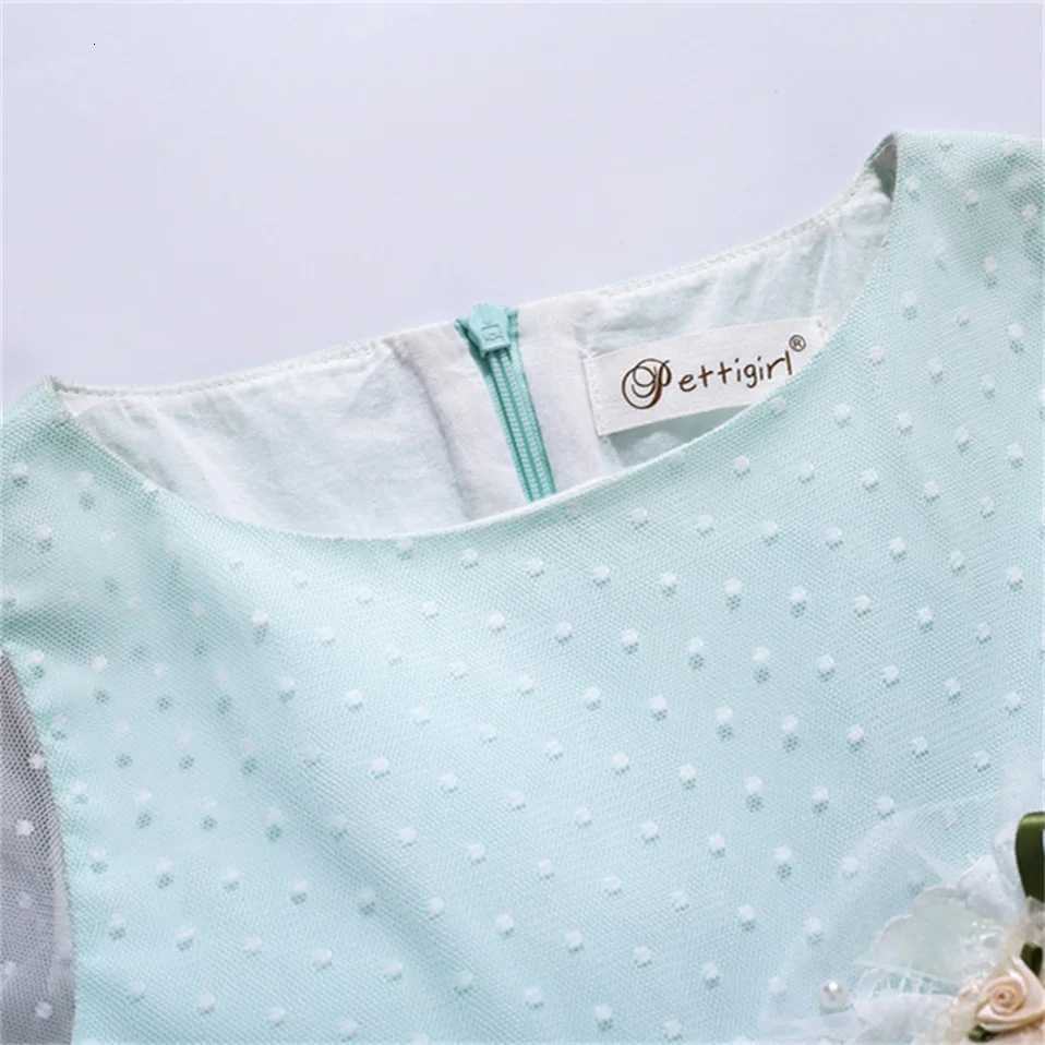 New Girls Flower Girl Dress Light Green Fairy EID Dress For Girl Flare Sleeve Ceremony CHIldren Clothing Online Z250926