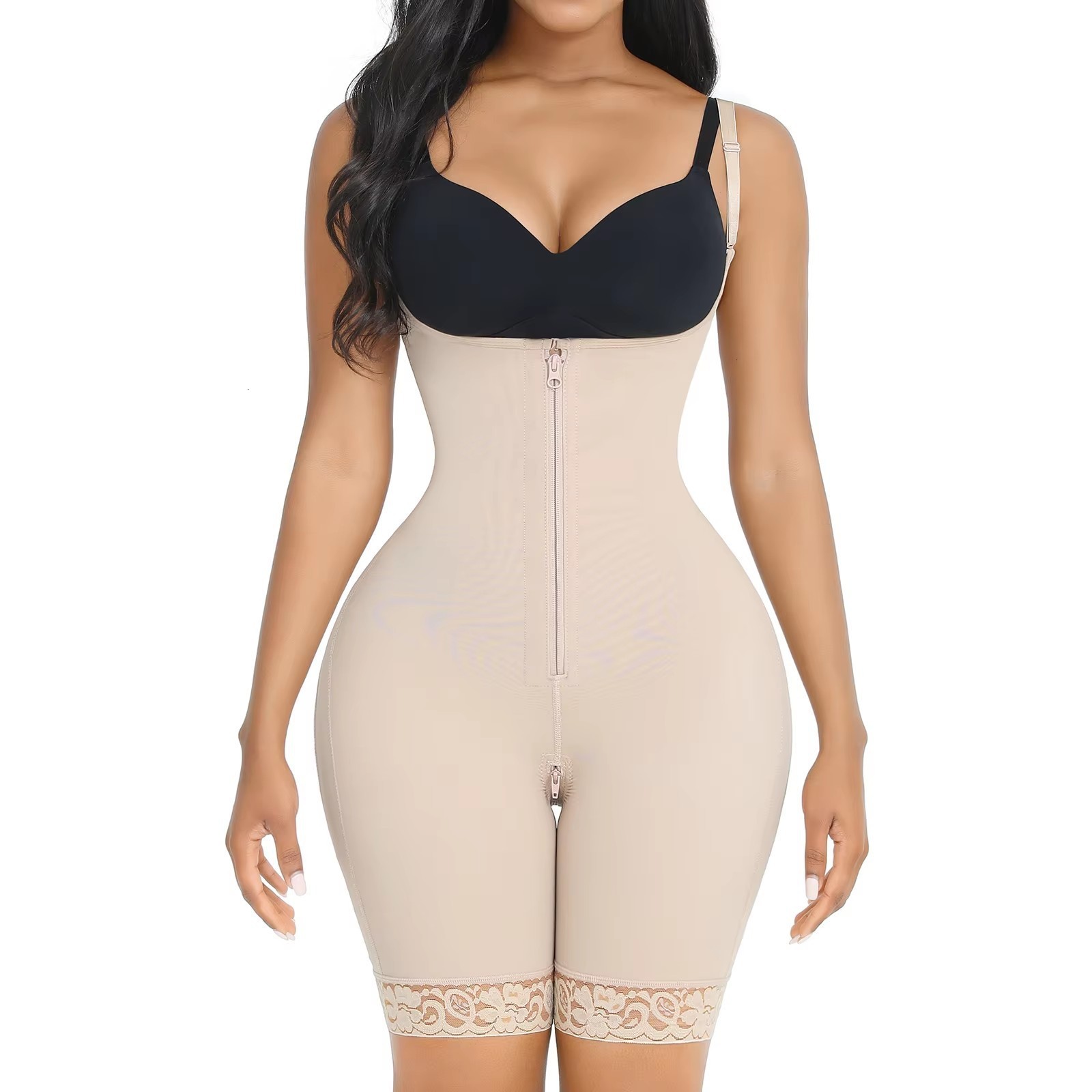 Waist Tummy Shaper Fajas Reductoras Y Moldeadoras Mujer Control Zipper Open Bust Bodysuit Buttlifter Shapewear High Compression Faja 230621