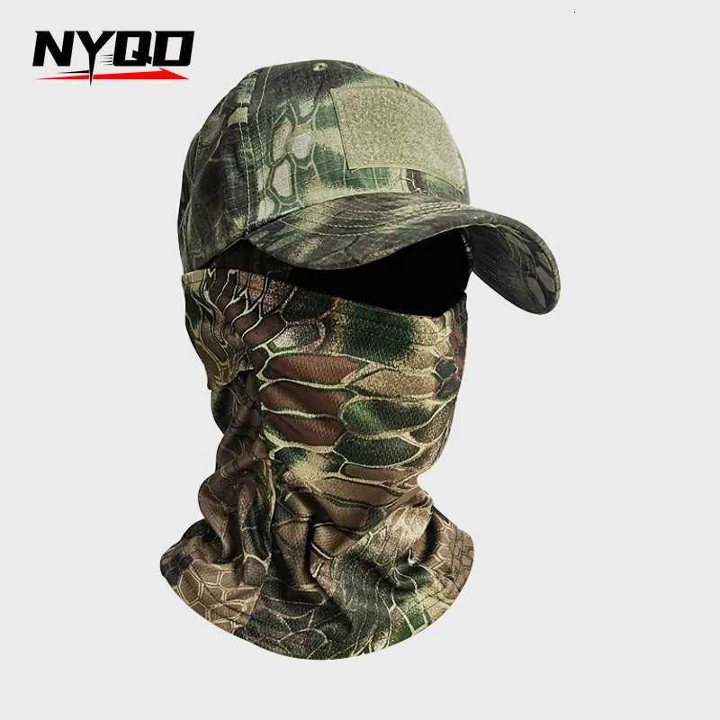 Camouflage Baseball Mask Tactical Baseball Outdoor Hiking Mountaineering Fishing Sunscreen Shade Sports Z250926