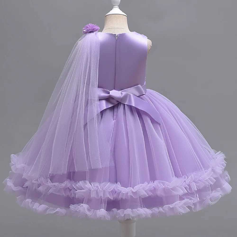 New 2025 Pageant Elegant Evening Dress Mesh Tulle Children Prom Gown Girl luxury Party Dresses for girls from 5 to 12 Years Z250926