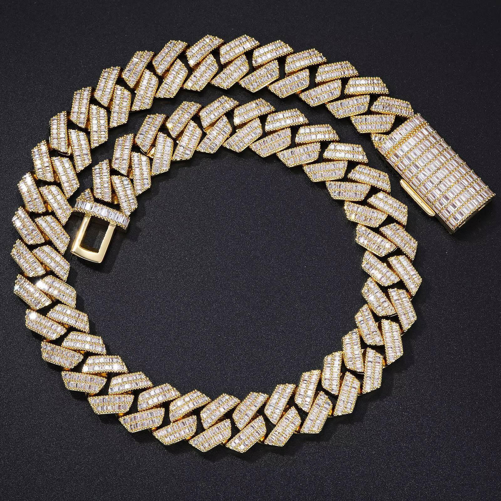 2025Hip Hop Street Style Cuban Link Chain Necklace for Men