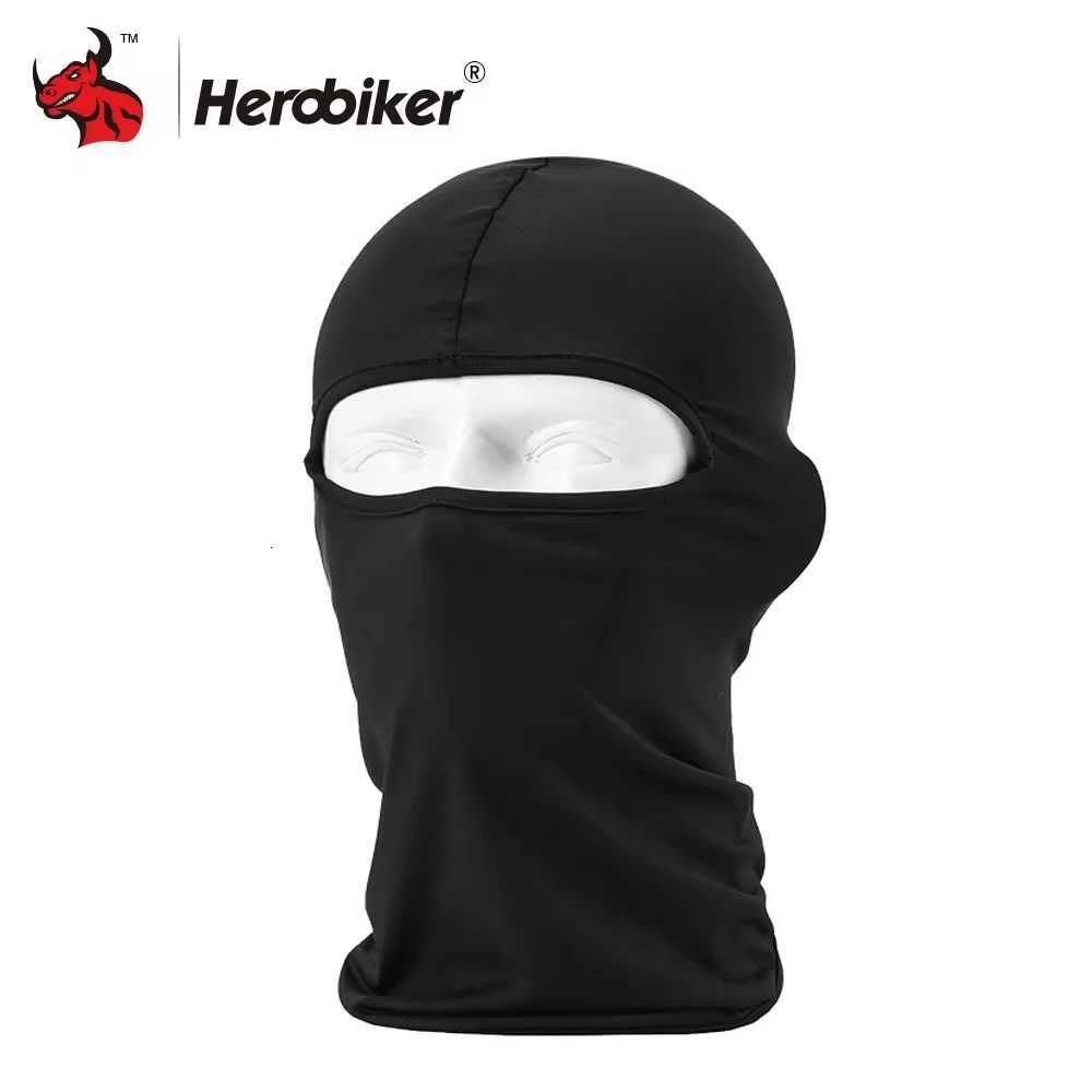 HEROBIKER Motorcycle Mask Thermal Synthetic Silk UltraThin Ski Mask Full Face Hood Helmet Balaclava Mask Motorcycle Riding Z250926