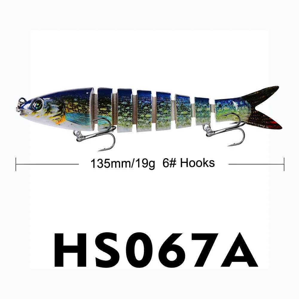 beros Sinking Wobbrs Jointed Crankbait Swimbait 8 Segment Hard Artificial Bait For Fishing Tack Lure W250926