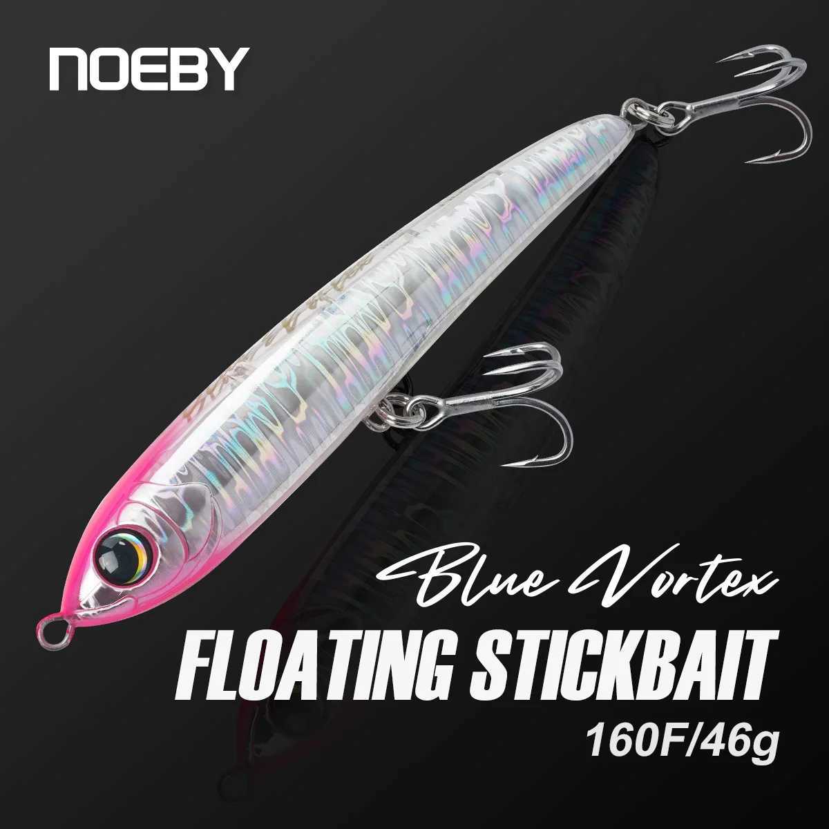 Noeby Blue Vortex Floating Stickbait Fishing Lure160mm 46g Artificial Hard Bait for GT Tuna Kingfish Saltwater Fishing lure W250926