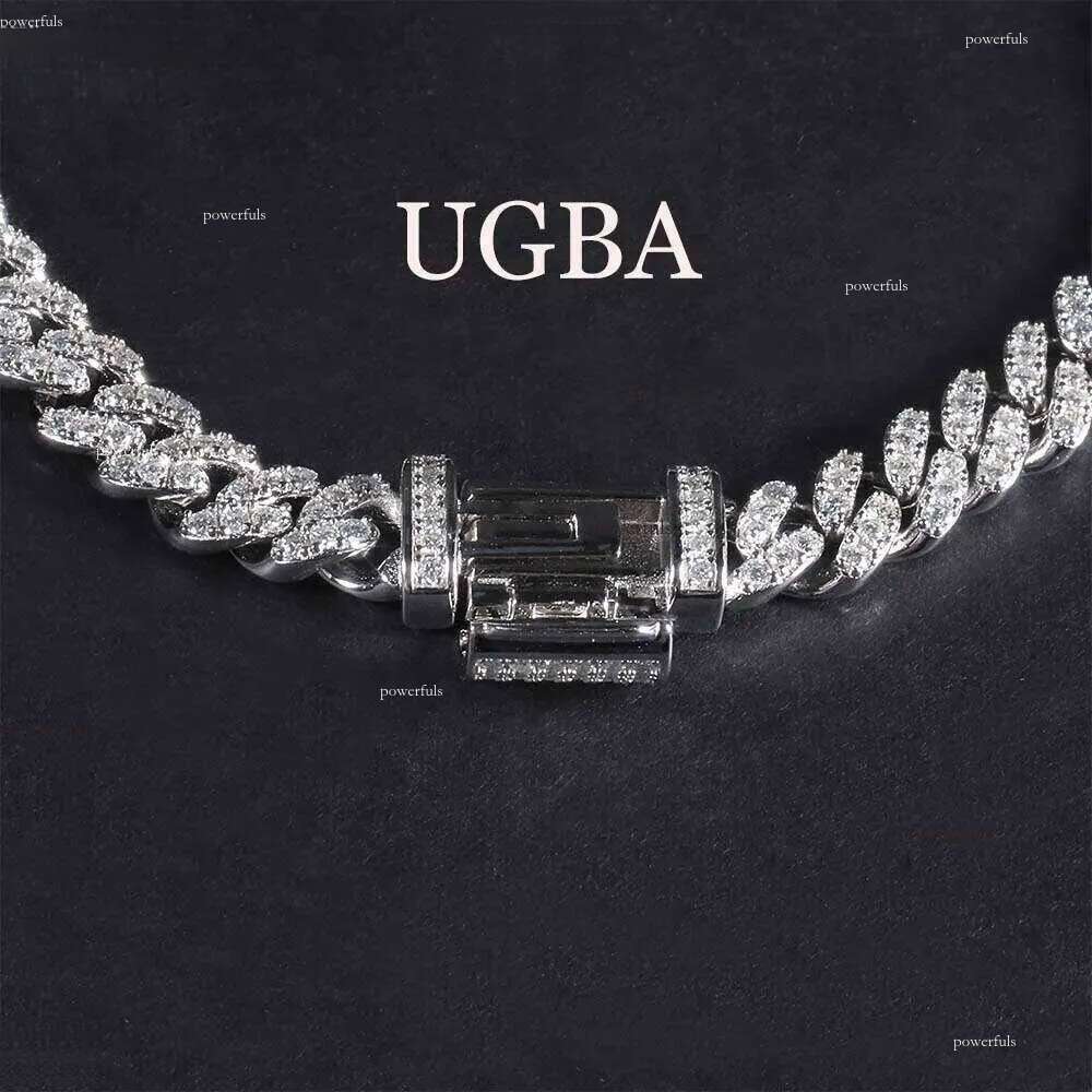 Ugb Hip Hop Men Jewelry Gra Certified Sterling Sier Iced Out Miami Vvs Moissanite Dia Cuban Link Chain Necklace