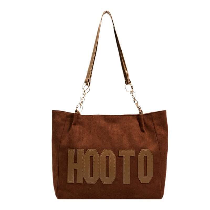 Large Capacity for Women 2024 Autumn New Korean Style Letter Shoulder Casual Simple Commuter Handbag Tote Bag