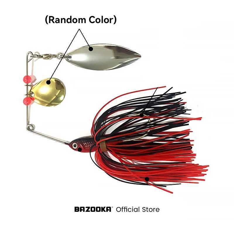Bazooka 15g 18g Spinneait Fishing Lure Wire Bait Metal Spinner Buzzbait Swimbait Hook peche JIG Kit Skirt For Bass Pike Winter W250926