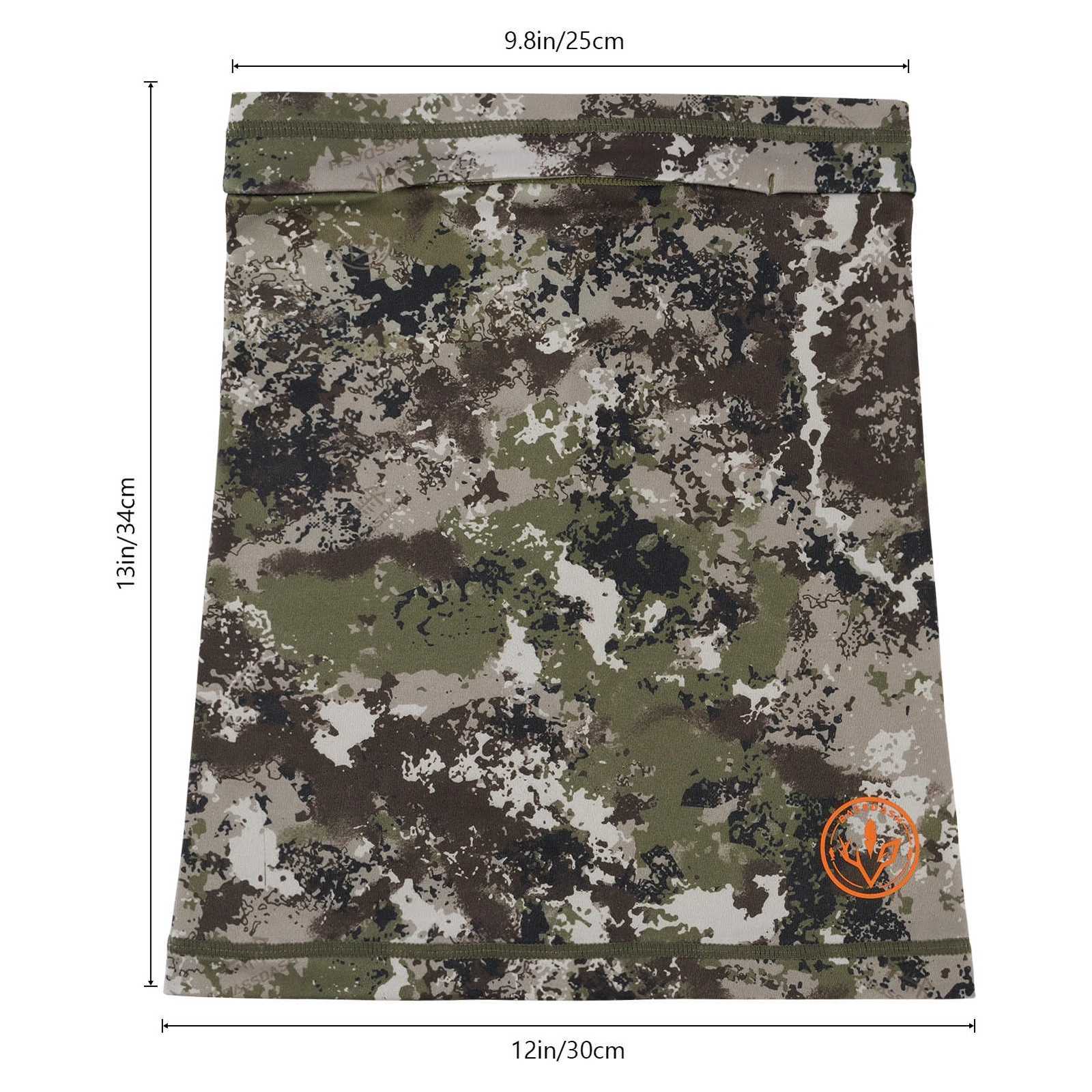 BASSDASH Fleece Neck Gaiter with Nose Hole Winter Face Mask for Men Women Windproof Scarf for Fishing Hunting Skiing Z250926