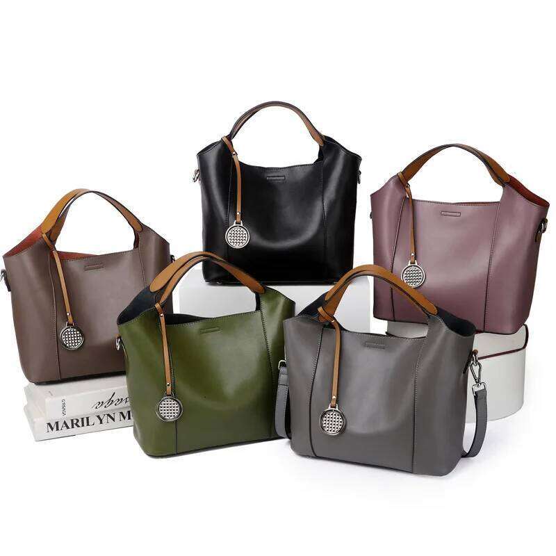 Leather Fashion Cowhide Female Handbag Women's Single Shoulder Crossbody Bag suotong2509