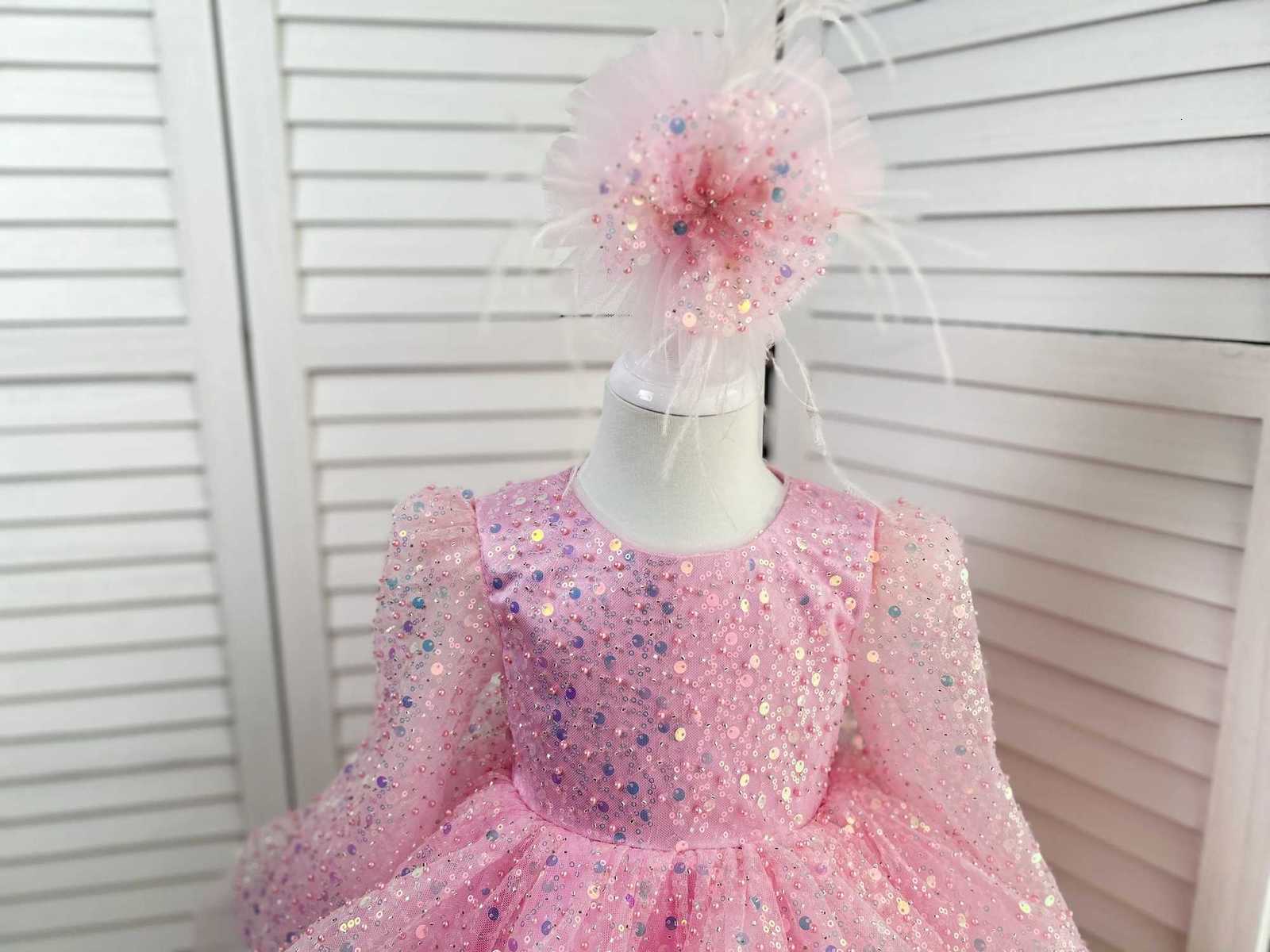 Flower Girl Dress Up Baby Girl Beauty Pageant Dress Butterfly Sequin Princess Dress Preschool Girl Special Occasion 06yearold Z250926