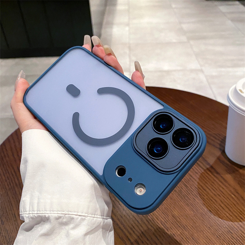 Smoky Magsafe Case Hard PC Ultra slim Phone case for iPhone 17 PRO MAX Air Anti-drop wirless charging for samsung s25 s24