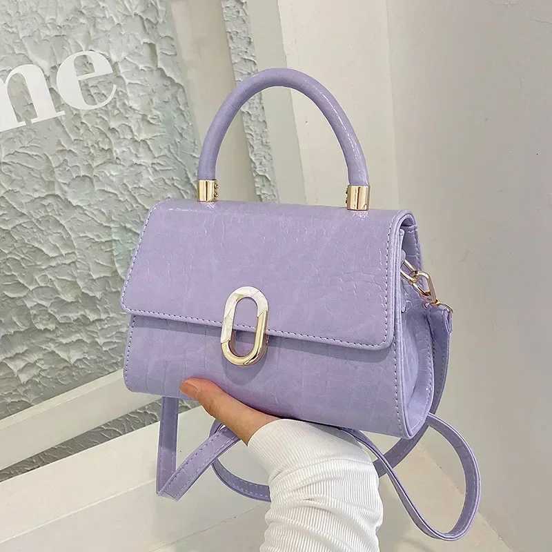 Bags for Women Trend 2025 Faux Leather Handbags for Women Beige Purple Black Fashion Small Hand Bag Shoulder Bags Sac Plaid New Z250926