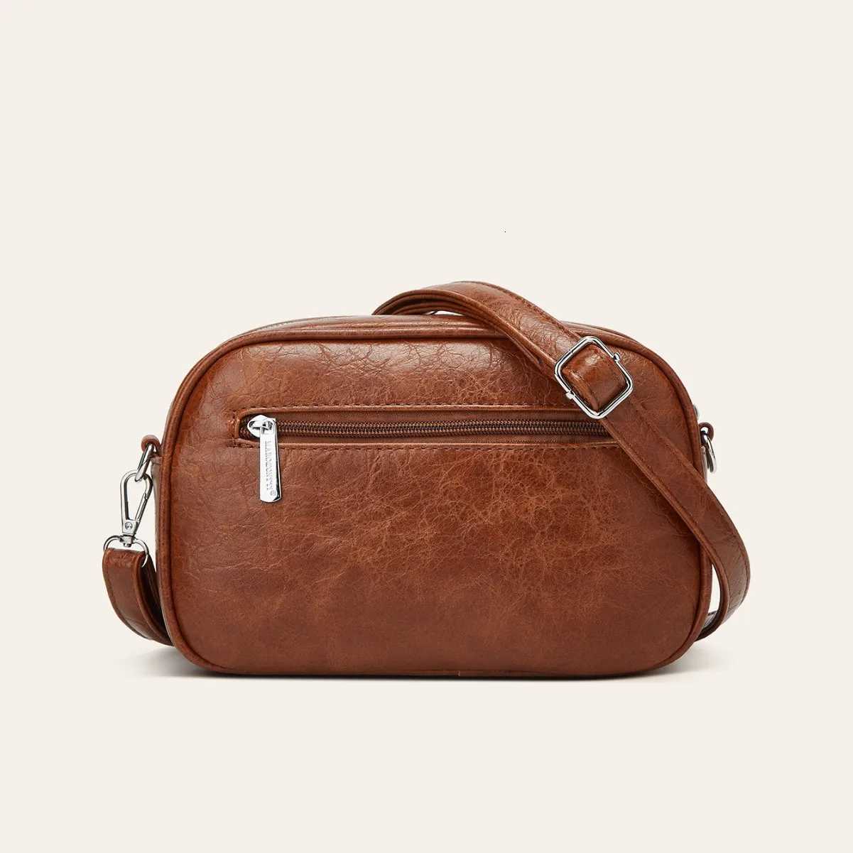 Vintage Bags for Woman Small Square Bag 2025 Faux Leather Shoulder Bags Women Coffee Brown Black Crossbody Bags Ladies Retro New Z250926