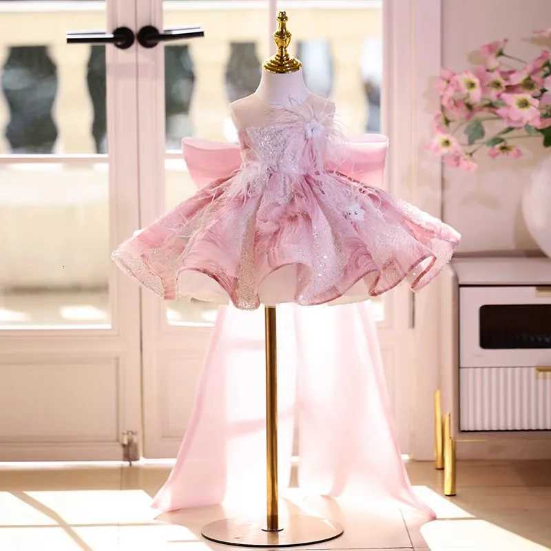 KLFLGD Luxury Party Dress Flower Girl Wedding Dress Toddler Pageant Dress 2025 Gala Dress Girl baby girl dress Z250926