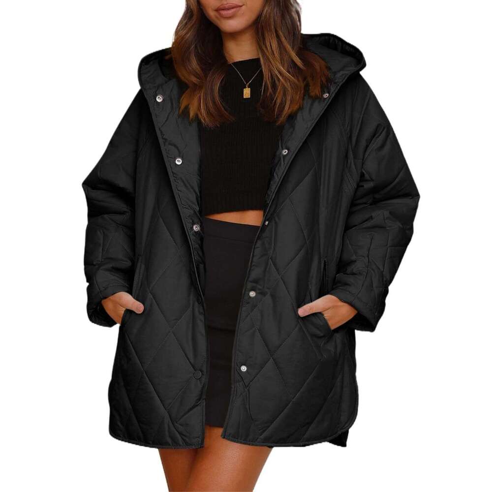 2025 Women's Winter Coat Casual Quilted Hooded Lightweight Jacket for Women