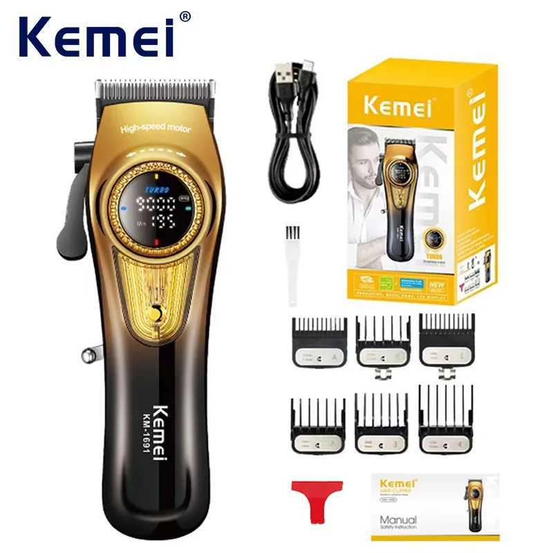 Kemei KM1691 9000rpm Hightspeed Hair Clipper USB Charging Hair Cutting Machine Rechargeable Professional Electric Trimmer R250926
