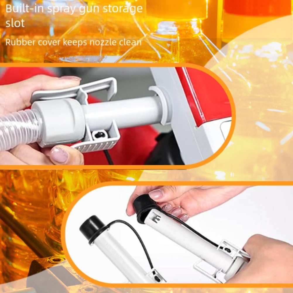 4th Gen Gas Can Fuel Transfer Pump Electric Pump Electric Fuel Hose Diesel Oil Pump 4 Adapters For Oil, Battery USB