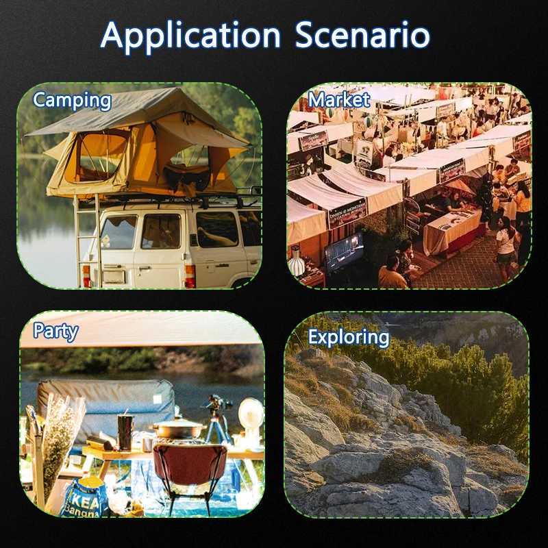 MOSLIGHTING Tent Light Rechargeable Lantern Portable Emergency Night Market Light Outdoor Camping Bulb Lamp Flashlight Home LED C250925