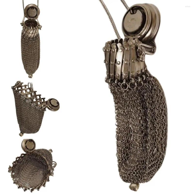 Coin Purses Victorian 1920's English Purse Top Mesh Mini Double Holder Twist Lid Gate Retro Small Pouch
