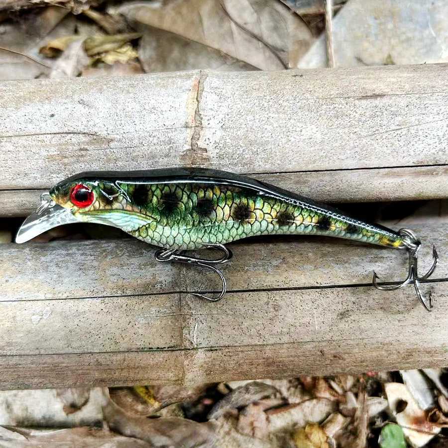 5PCS Hard Bait Artificial Swimbait Bass Pike Jerkbait Minnow Crankbait Wobbr For Fishing Lure Tack Accories Topwater Sea W250926