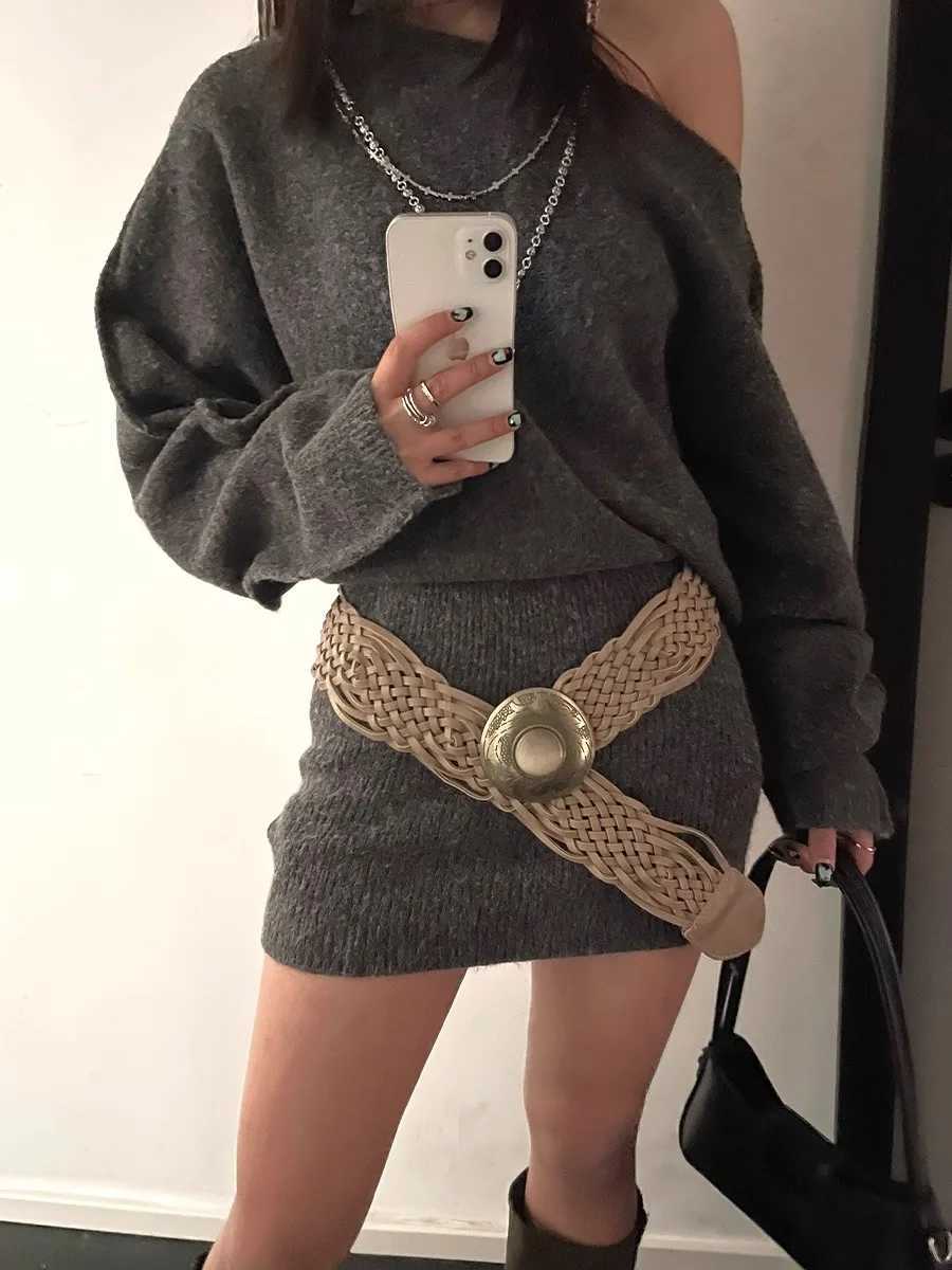 Bohemian Wide Woven Belt For Women With Skirt And Dress Waistband 2025 Spring New Versatile Belt L250926