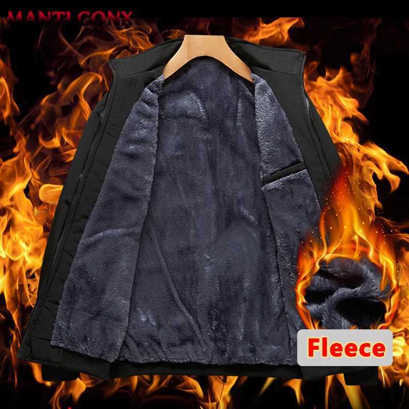 Luxury Mens Winter Coats Business Casual Thicken Inner Mens Winter Jacket Fleece Inner Parkas Man Thermal Warm Outerwear L3XL W250926