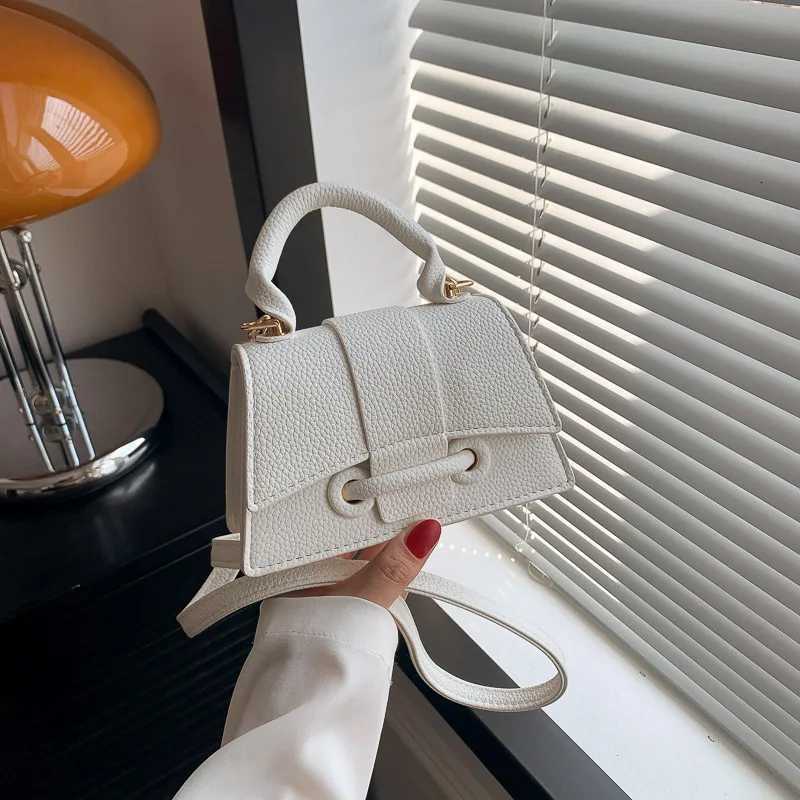 Pure color simple temperament handbag all shoulder crossbody bag small square bag Z250926