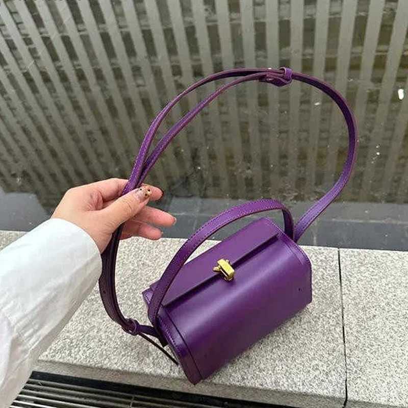 Personalized Purple Box Square Bag 2025 New Fashion Womens One Shoulder Crossbody Bags Temperament Versatile Party Handbags Z250926