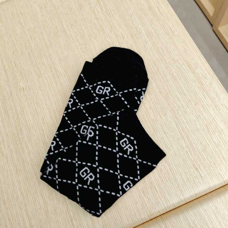 2023 Autumn New Korean Fashion Diamond Letter Jacquard Childrens MidCalf Socks Toddler OvertheKnee Socks C250926