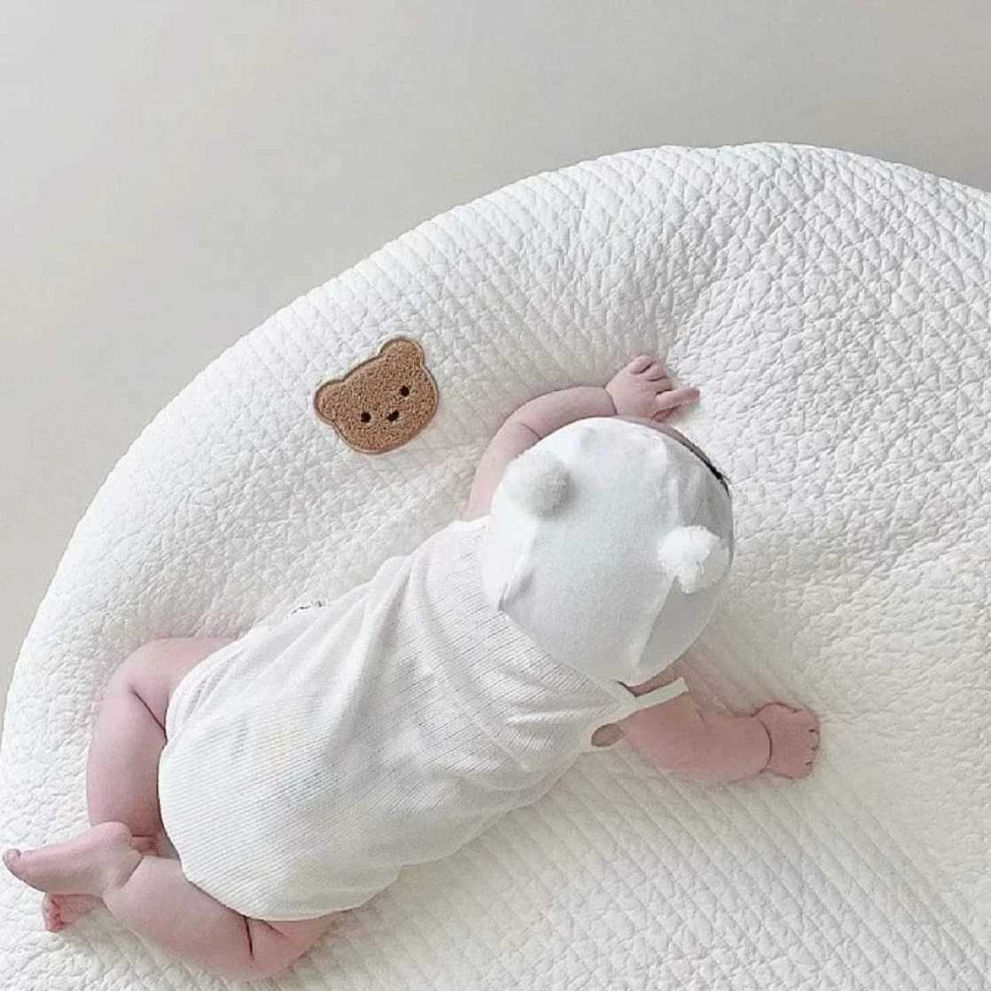 Newborn Baby Padded Play Mat Soft Cotton Crawling Blanket Activity Mat Girl Game Rug Round Floor Carpet For Kids Room Decoration C250926