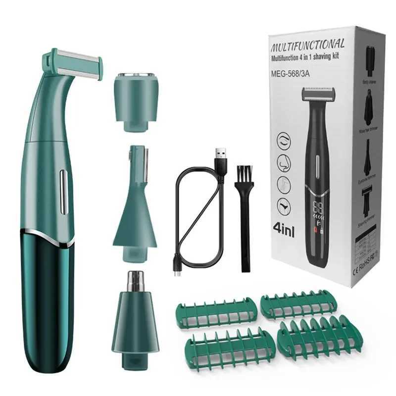 4 in 1 Intimate Areas Haircut Shaver Women Bikini Line Sensitive Razor Balls s Pubic Hair Shaving Trimmer Face Beard Clipper R250926
