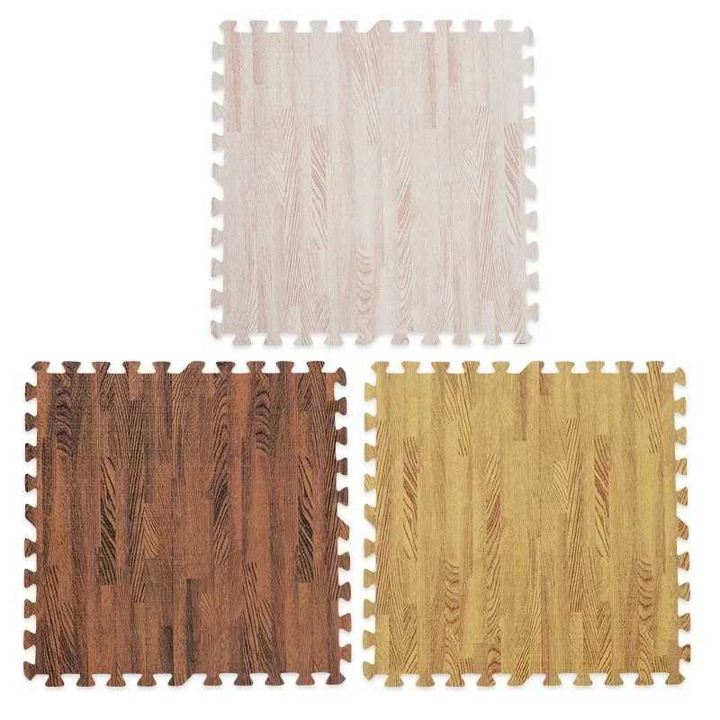 Wood Grain Puzzle Floor Foam Carpet Waterproof and AntiSlip Splicing Mat for Safe and Comfortable Baby Play Playmat 3030cm C250926