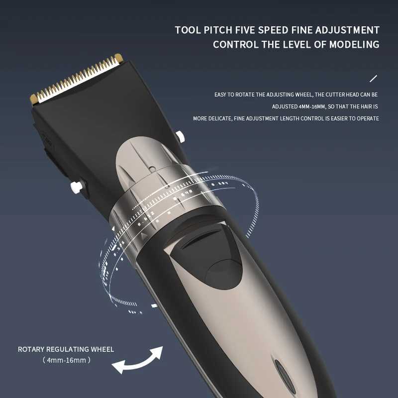 RESUXI HC001 7800 RPM Mens Professional Oil Head Hair Clipper Hair Salon Household Adjustable Blade Head Electric Hair Trimmer R250926