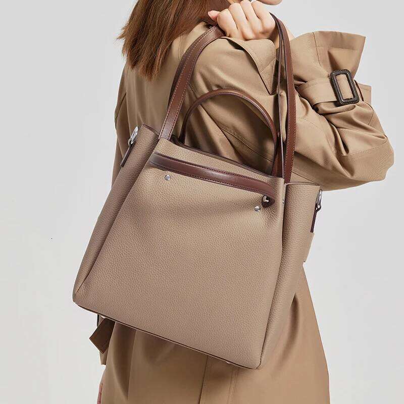 Autumn And Winter New Ladies' Genuine Leather Handbag Trendy Women's Handbags Large Capacity Designer Shoulder Bag Suotong2509