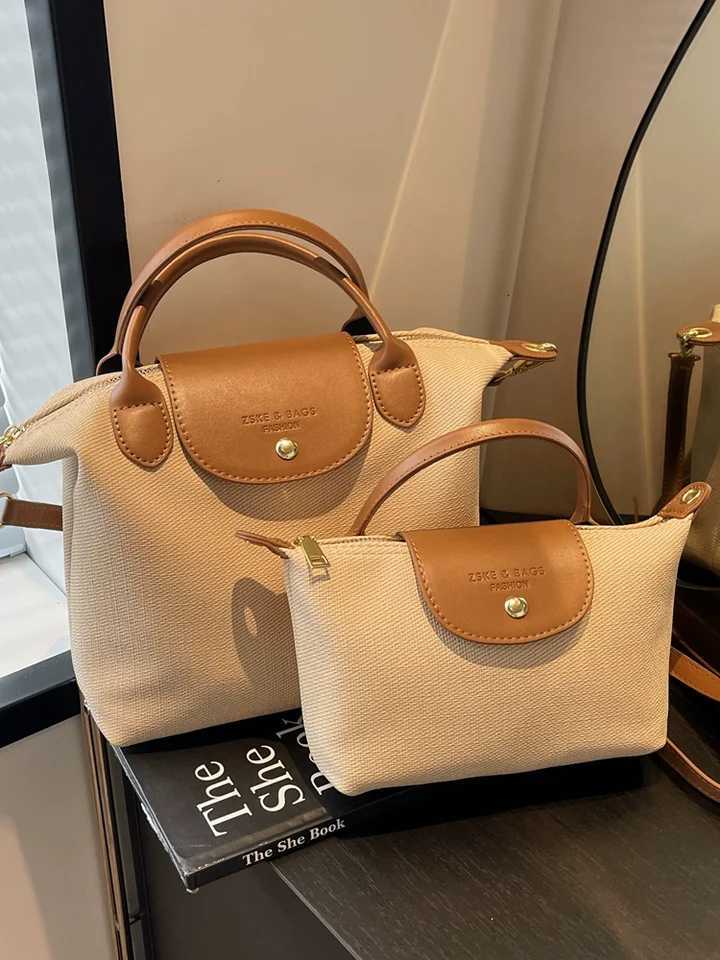 Fashion Commuting bag for women 2025 New Casual Canvas Crossbody Bag Small Handbag and Purse Ladies Handheld Dumpling BagW250926