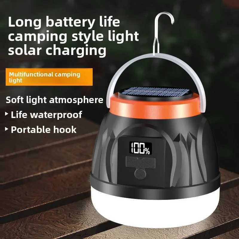 Solar powered outdoor lights camping lights household power outage emergency lights street vendors night markets and super C250925