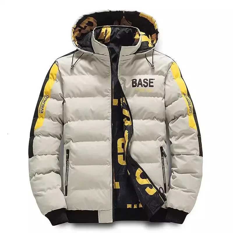 Men Autumn Winter Cotton Jacket Warm Comfortable Padded Thickened Down Jacket 2025 New DoubleSided Clothes Removable Cap M6XL W250926