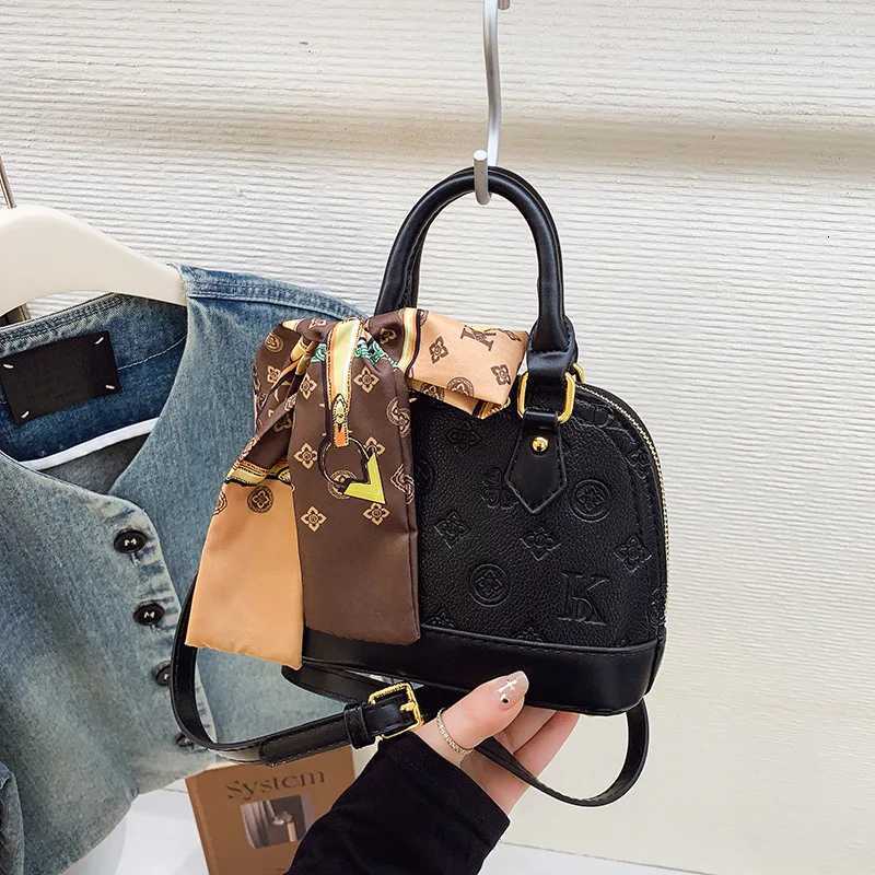 Unisex Shell Bag Lightweight CrossbodyTote with Embossed Design Spacious Ladies Purse for Work WaterResistant Casual BagW250926