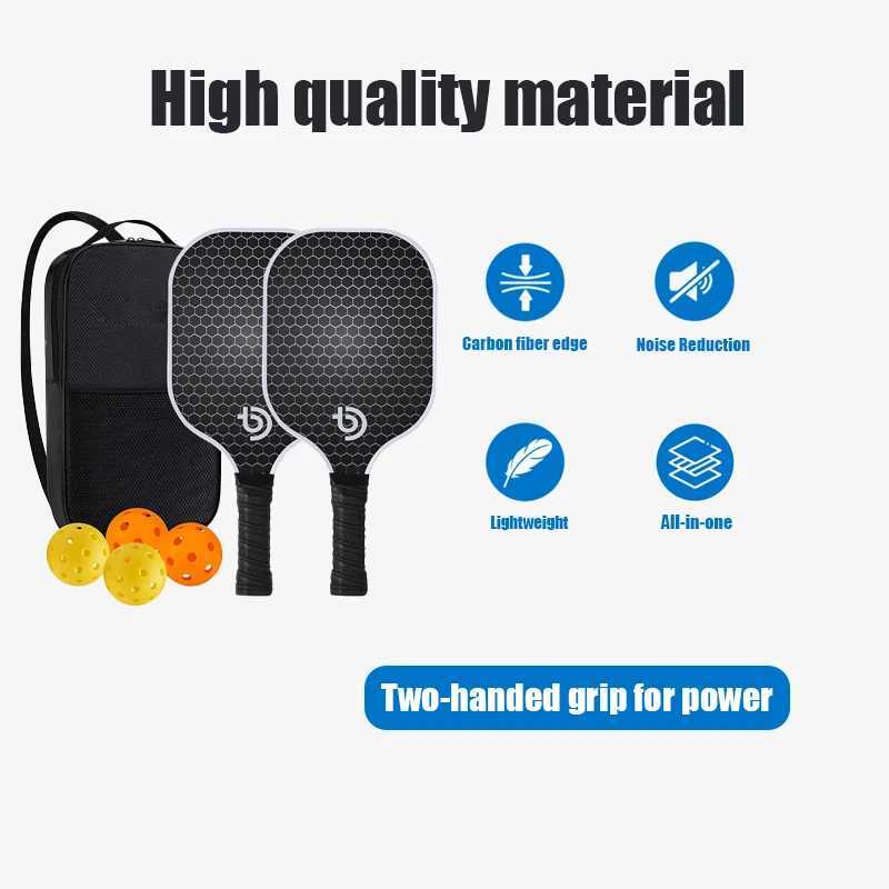 1 Set High Performance Pickleball Rackets Made Of Fiberglass And PP Honeycomb For Durability And Speed Outdoor Games Gear J250926