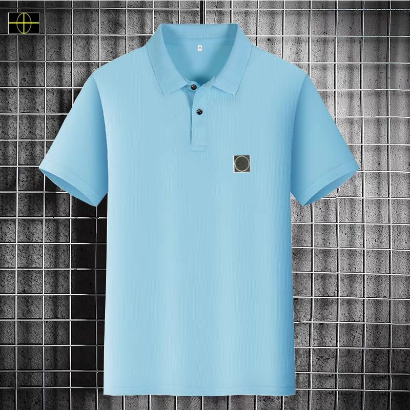Large size clothing stones new men's casual short sleeved new summer t-shirt short sleeved islands plus fat enlarged loose men's half sleeved top 1-6