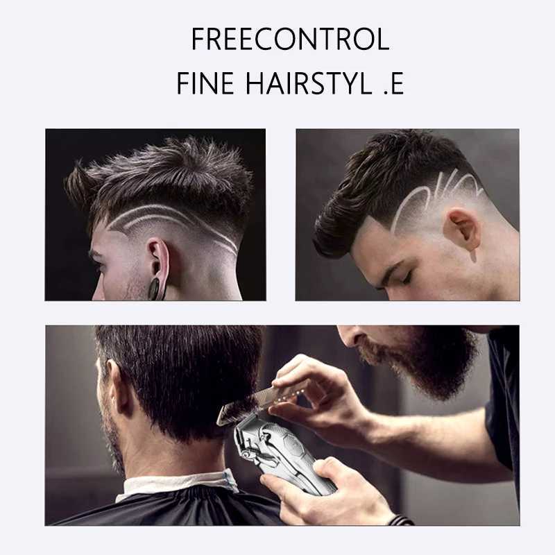 Kemei K517 Professional Barber Electric Metal Housing Hair Clipper Rechargeable Hair Trimmer For Men Beard Hair Cutter Machine R250926