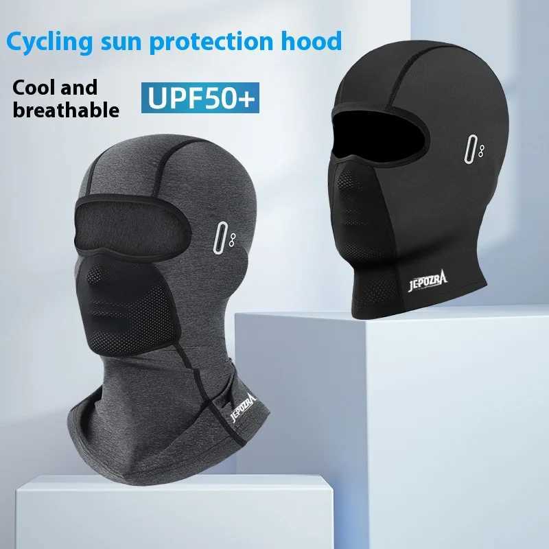 jepozra Motorcycle Balaclava Breathable Ice Silk Full Face Mask Outdoor Sports Cycling UVProtection Headgear for Men Women Z250926