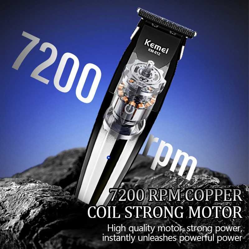 KM512 Hair Clipper Electric Thruster USB Charging High Speed Oil Head Carving and Cutting Electric Hair Clipper for Hair Salon R250926