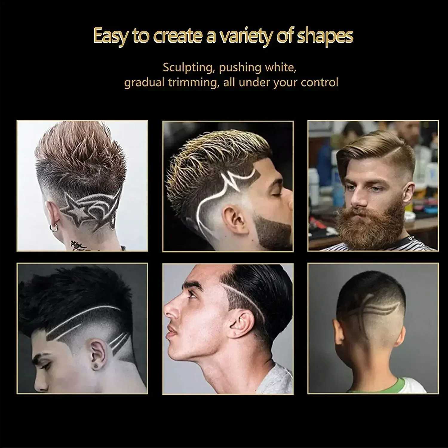 Kemei Professional Hair Clipper Rechargeable Trimmer Men Electric Cutter Hair Cutting Machine LCD Cordless Beard Trimmer R250926