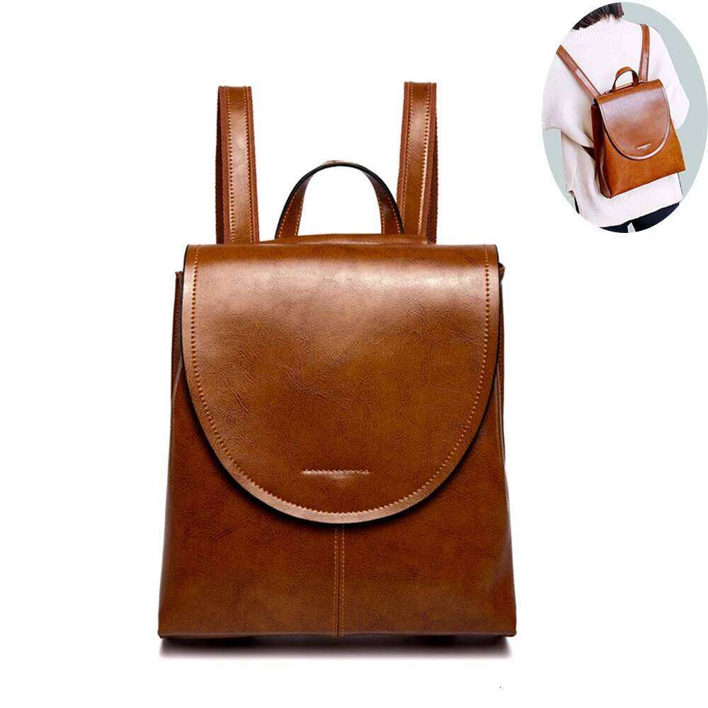 Women Backpack Cross Body Shoulder Messenger Bags Rucksack Genuine Leather Fashion Lady Laptop Book Bag Daypack Female Backpacks Suotong0917 suotong25
