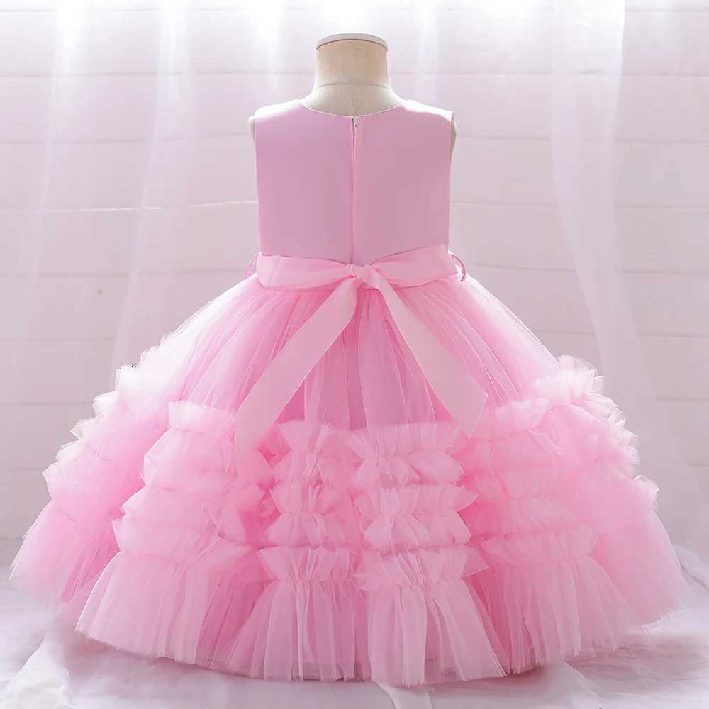 Summer Kids Party Dresses For Girls Fluffy Birthday Princess Dress Pageant Formal Wedding Ball Gown Toddler Baby Girl Clothes Z250926