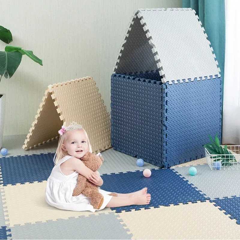 12Pcs Baby Puzzle Floor Kids Carpet EVA Foam Baby Blanket Educational Toys Play Mat Rubber Crawling Mat playmat 30x30x1CM C250926