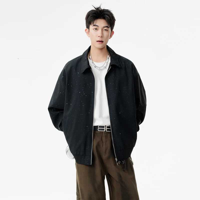 Streetwear Star Print Coats Men Lightweight Windbreaker Spring Fall Casual Jackets for Men Outdoor Mens Bomber Jacket Man Coats W250926