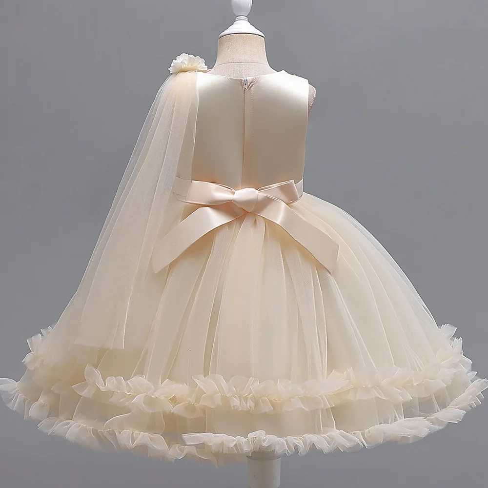 New 2025 Pageant Elegant Evening Dress Mesh Tulle Children Prom Gown Girl luxury Party Dresses for girls from 5 to 12 Years Z250926