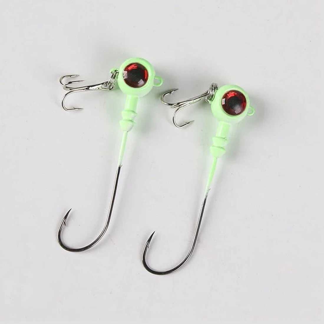 9KM 5Pcs Fishing Eye Jig s Hook Saltwater with Treb Hooks High Caon Steel for Saltwater Freshwater W250926